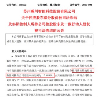 与前妻出现财产纠纷，这家A股公司实控人股份被司法冻结！