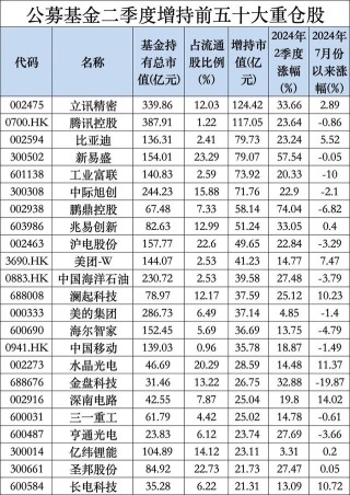 公募二季报最新出炉，宁德时代登顶公募基金头号重仓股
