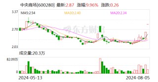 2连板中央商场：公司经营正常 实控人股权处于质押冻结状态