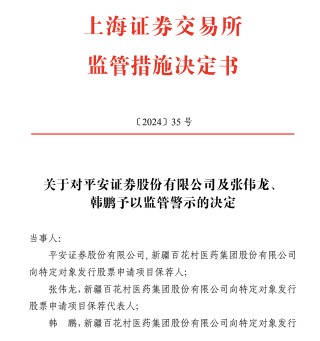 未及时报告保荐项目实控人变更，平安证券及保代被监管警示