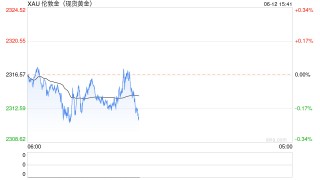 沪金主力实时走势：国内黄金短期反弹有模有样