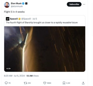 “星舰”成功试飞仅一个月后 马斯克就已定好下次试飞时间：4周内！