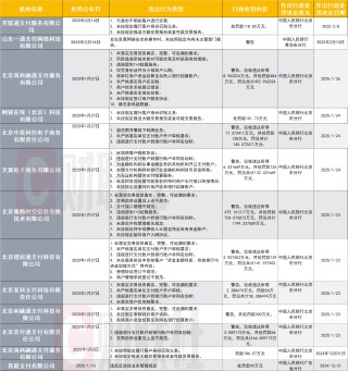 严监管继续！2025年支付机构罚单总额已达3032万 反洗钱、商户真实性外监管关注更趋细化