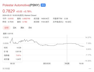 月记[旭盛配资]面临退市风险！极星汽车股价已缩水95% 创历史新低