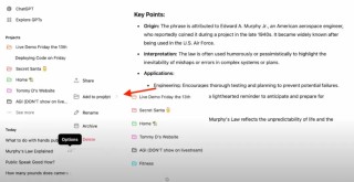 ChatGPT新增功能“Projects”，OpenAI演示出现AGI文件夹，炒作新高度？