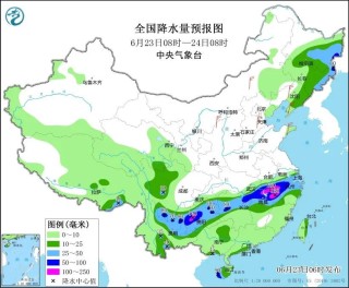 未来三天国内天气预报（6月23日）