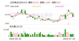 山东黄金：控股子公司银泰黄金变更证券简称为“山金国际”