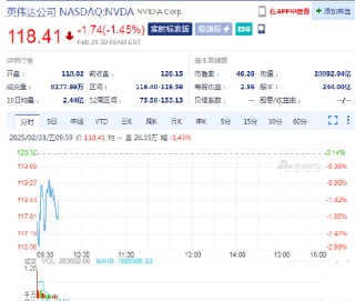 英伟达续跌1.5%，Q4毛利率出现下滑