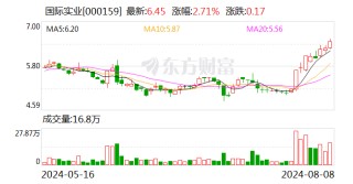 国际实业：拟向控股股东定增募资不超6.65亿元 用于补充流动资金