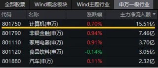 主力资金涌入！计算机板块吸金额暂居行业首位，京北方涨停封板，信创ETF基金（562030）盘中上探1.33%