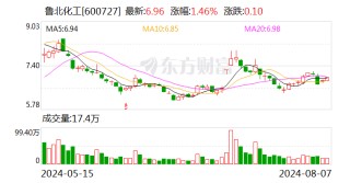 鲁北化工：转让海融小额贷款15%股权 交易价3053.68万元
