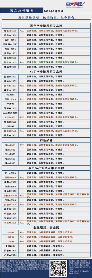 中天策略:2月20日市场分析