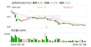 金发拉比：预计2024年上半年净利润为300万元~300万元