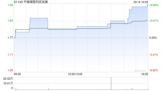 中国储能科技发展拟折让约19.7%配股 最高净筹约3030万港元