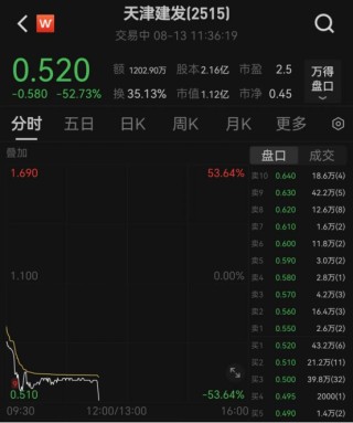 什么情况？天津建发昨天暴跌20%，今天闪崩超50%！日本股市持续反弹，日本央行今年或不会再加息