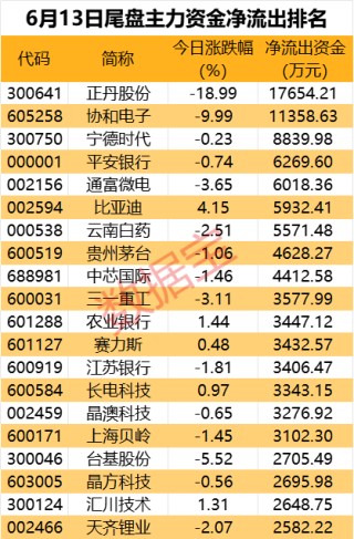 储能热股获主力抢筹！2股尾盘遭资金大幅砸盘