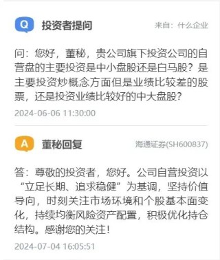 大案！海通证券为何“语焉不详”？