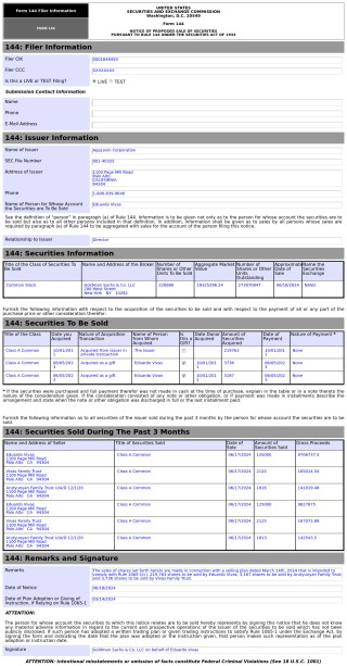 Form 144 | Applovin(APP.US)董事拟出售22.67万股股份，价值约1,832.53万美元