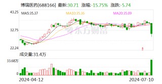 股价跌超15% 博瑞医药回应：正在核实原因