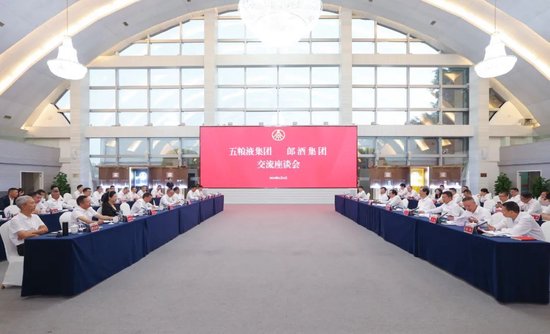 郎酒汪俊林率队到访五粮液，与曾从钦等座谈交流-第1张图片