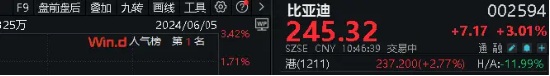 比亚迪"杀疯了"!飙涨超3%上探阶段高点！四部门推动智能网联汽车准入试点，智能电动车ETF(516380)盘中劲涨2%-第3张图片