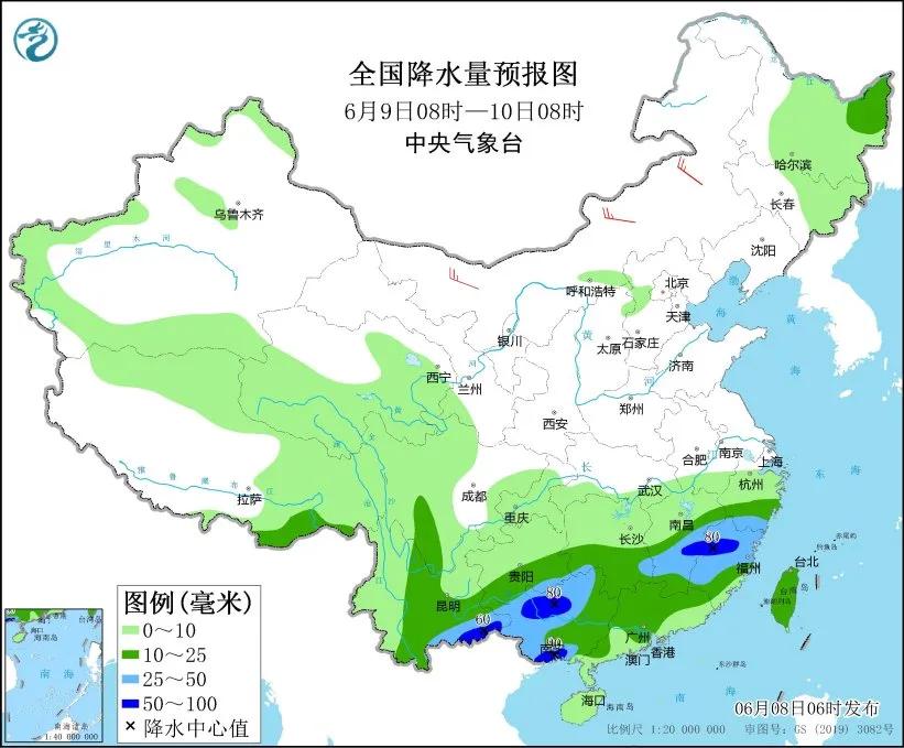 未来三天国内天气预报（6月8日）-第4张图片