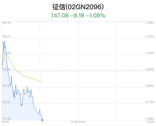 征信概念盘中跳水，中科金财跌0.68%-第1张图片