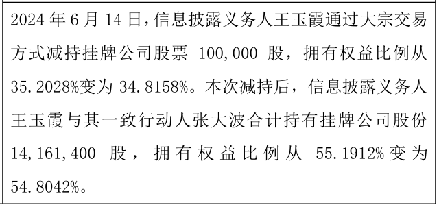 XD宏景软股东王玉霞减持10万股 权益变动后直接持股比例为34.82%-第1张图片