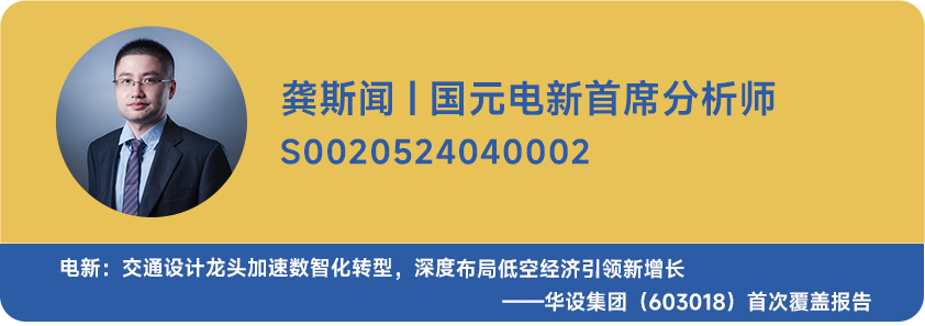 【国元研究 · 电新】交通设计龙头加速数智化转型，深度布局低空经济引领新增长——华设集团(603018)首次覆盖报告-第2张图片