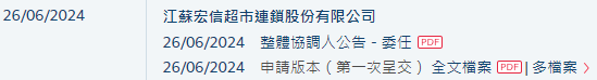 宏信超市，来自江苏扬州，递交IPO招股书，拟香港上市，绰耀资本独家保荐-第2张图片