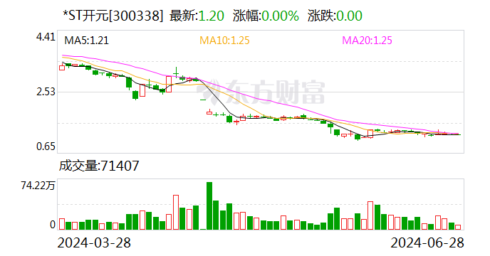 *ST开元：公司被债权人申请重整及预重整-第1张图片