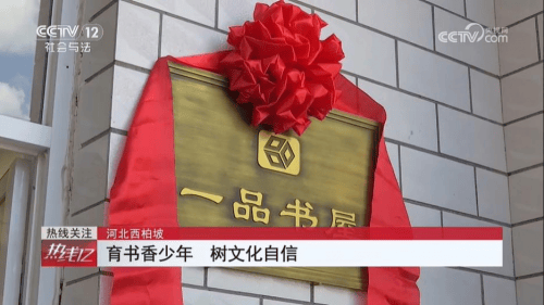 央视报道：一品制药以党建带动公益行动 捐建西柏坡希望小学一品书屋-第4张图片
