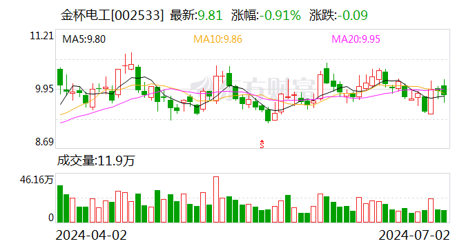 金杯电工：中标2.13亿元大截面铜电缆集中采购项目-第2张图片