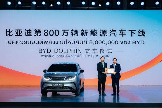 出海新篇章！比亚迪泰国工厂竣工，第800万辆新能源汽车同时下线-第3张图片