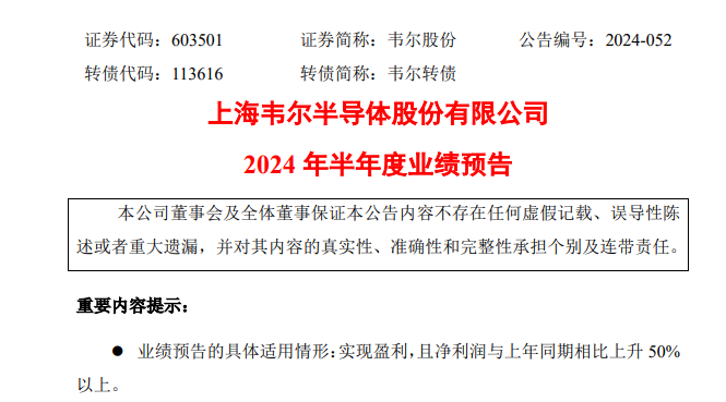 炸裂！千亿半导体巨头韦尔股份，业绩暴涨！-第1张图片
