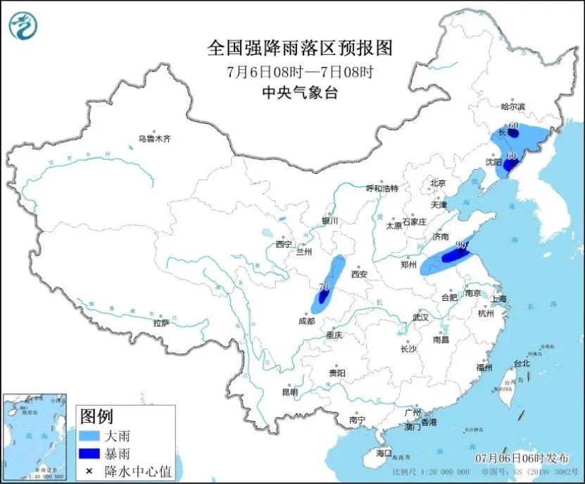 未来三天国内天气预报（7月6日）-第2张图片