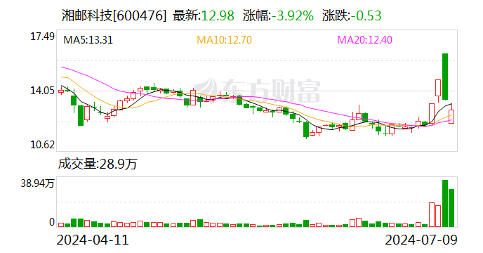 湘邮科技：预计2024年上半年亏损300万元-600万元-第1张图片