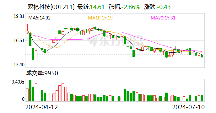 双枪科技：预计2024年上半年盈利1300万元-1600万元 同比扭亏-第1张图片