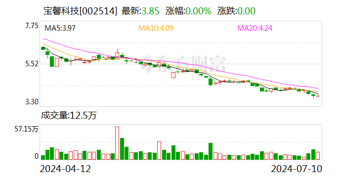 宝馨科技：预计2024年上半年净利润亏损7500万元~1.45亿元-第1张图片