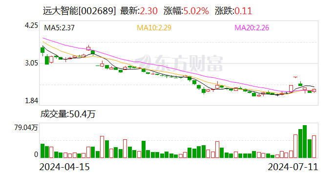 远大智能：预计2024年上半年净利润亏损563.96万元~1063.96万元-第1张图片