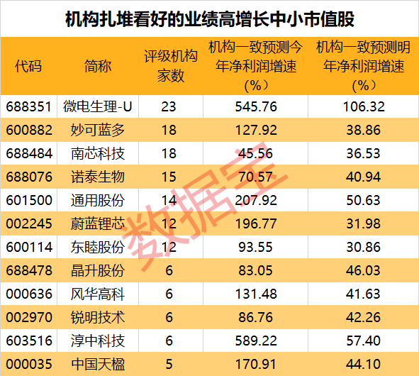 弹性十足！多股业绩大翻倍，中小市值潜力股一览-第2张图片