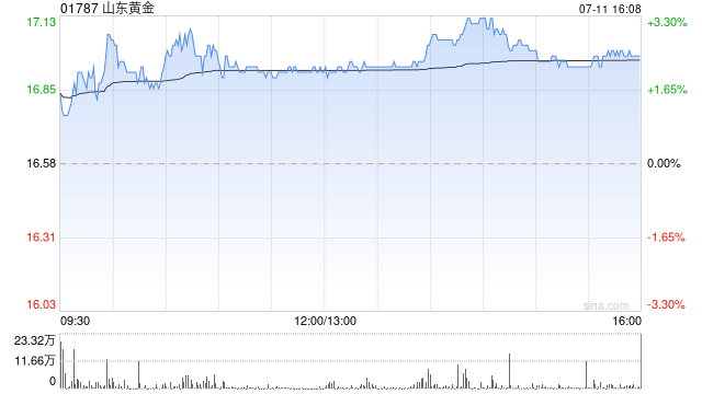 山东黄金预期上半年归母净利润12.5亿至14.5亿元 同比增加42.07%到64.81%-第1张图片