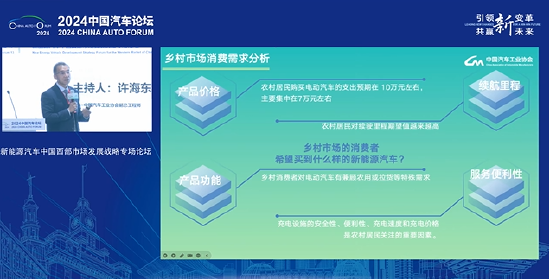 汽车工业协会副总工程师许海东：农村新能源汽车市场空间很大，小城镇纯电动汽车增速非常快-第1张图片
