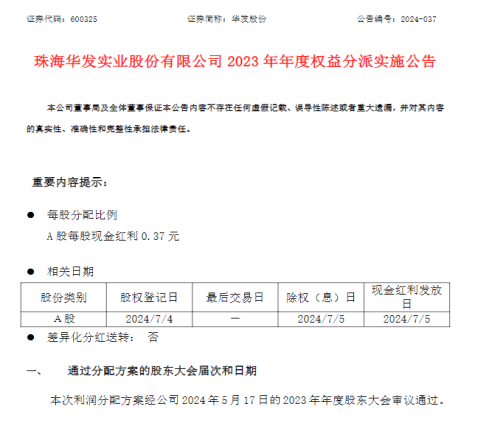华发股份：资本市场助力高质量发展，累计78亿分红回馈股东！-第1张图片