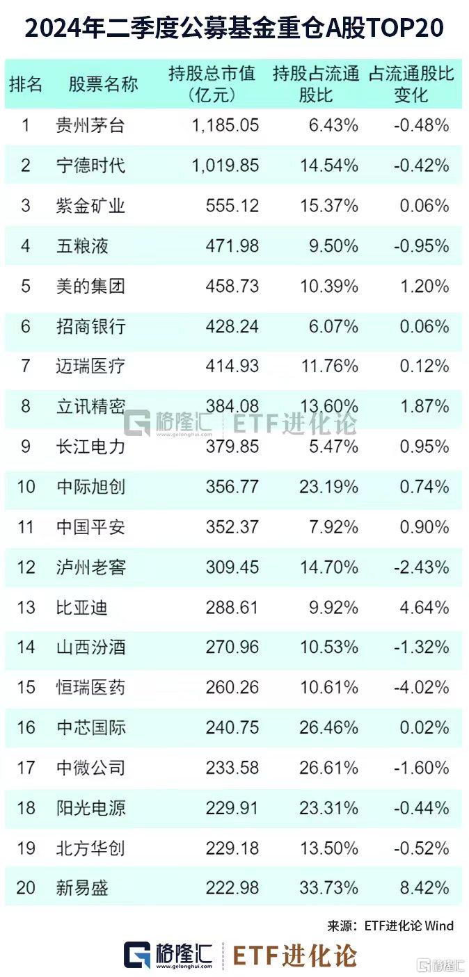 图解公募基金2024年二季报：加仓红利资产、科技、资源品板块，对港股配比明显回升-第3张图片