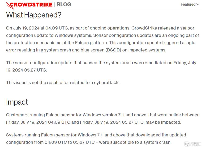 引发全球IT大崩溃，Crowdstrike究竟是啥？-第3张图片