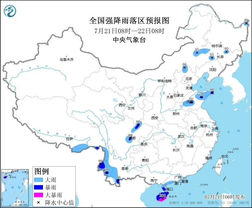 未来三天国内天气预报（7月21日）-第2张图片