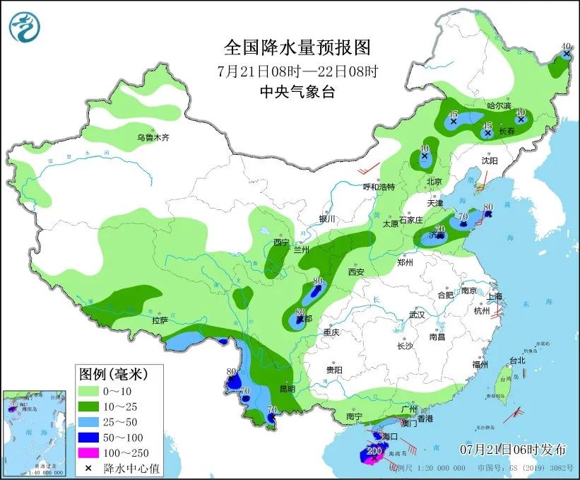 未来三天国内天气预报（7月21日）-第6张图片