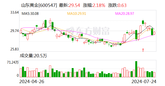 山东黄金：控股子公司银泰黄金变更证券简称为“山金国际”-第1张图片