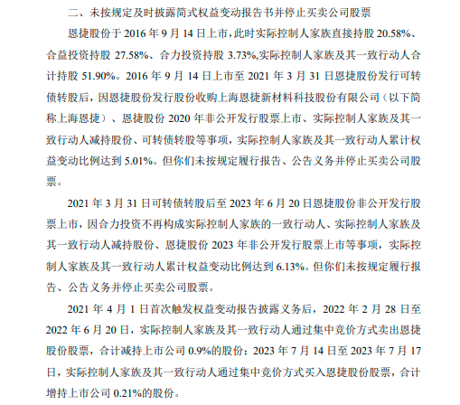 信披不准确及违规减持收监管函，恩捷股份被实控人家族当成“钱袋子”？-第1张图片